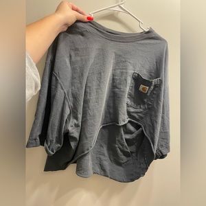 handcut gray carhartt t shirt size 2XL